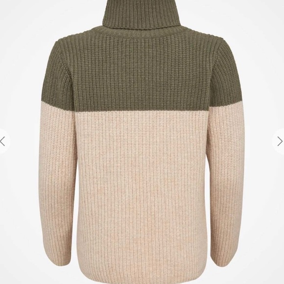 Celtic & Co. Sweater Colourblock Turtleneck Size L - Picture 4 of 13